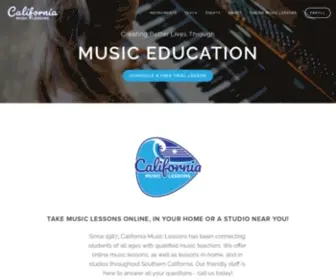 Californiamusicstudios.com(Music Lessons) Screenshot