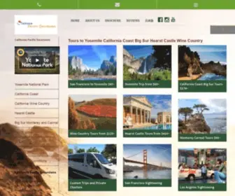 Californiaparlorcar.com(Yosemite Tours and California Coast Big Sur Tours are operated by California Parlor Car Tours since 1924) Screenshot