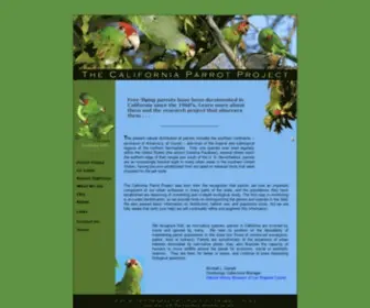 Californiaparrotproject.org(California Parrot Project) Screenshot