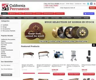 Californiapercussion.com(Percussion Rental) Screenshot