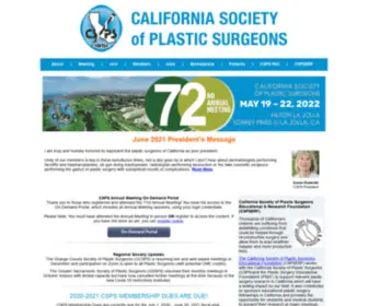 Californiaplasticsurgeons.org(California Society of Plastic Surgeons) Screenshot