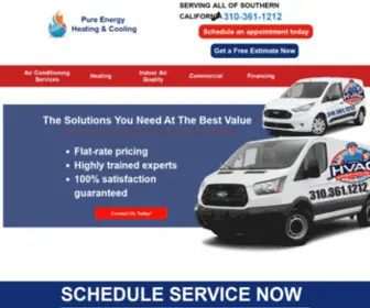 Californiapureenergy.com(Pure Energy HVAC Services) Screenshot