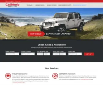 Californiarac.com(#1 Car Rentals in Los Angeles) Screenshot