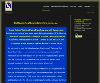 Californiarealestateexamanswers.com(California Real Estate Exam Answers /Test/ Exam study Guides) Screenshot