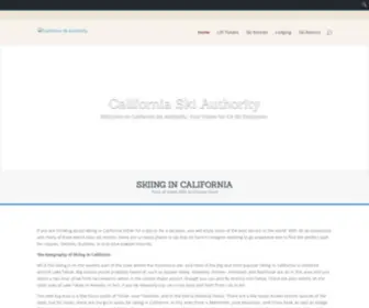 Californiaskiauthority.com(Skiing in California & Discount California Ski Vacations) Screenshot