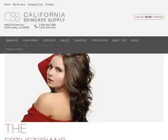 Californiaskincaresupply.com(Esthetician Supplies) Screenshot