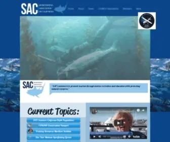 Californiasportfishing.org(Sportfishing Association of California (SAC)) Screenshot