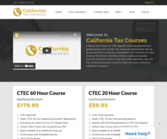 Californiataxcourses.com(CTEC Courses) Screenshot