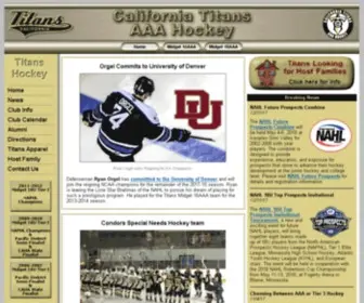 Californiatitans.com(California Titans Hockey Club) Screenshot