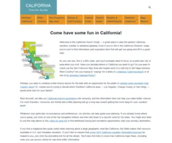 Californiatouristguide.com(Come have some fun in California) Screenshot