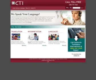 Californiatranslations.com(CTI) Screenshot