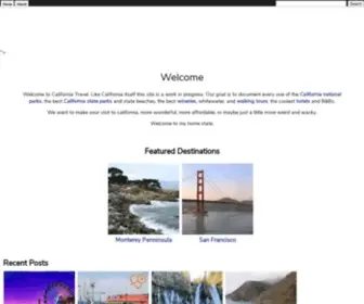 Californiatravelmedia.com(California Travel) Screenshot