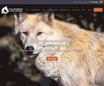 Californiawolfcenter.org(California Wolf Center) Screenshot