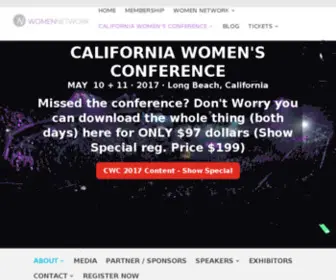 Californiawomensconference.com(Professional Business Women of California) Screenshot