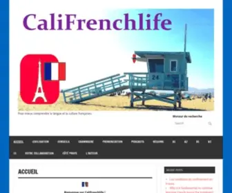 Califrenchlife.com(Pour mieux comprendre la langue et la culture françaises) Screenshot