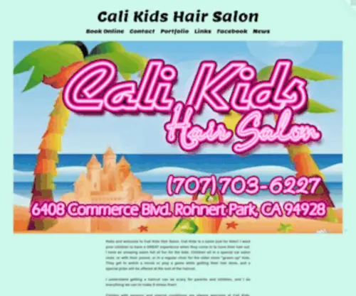 Calikids.net(Cali Kids Hair Salon) Screenshot