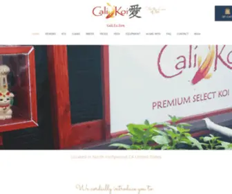 Calikoi.com(Koi Fish For Sale) Screenshot