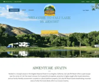 Calilakerv.com(Lakefront Camping in Santa Clarita) Screenshot