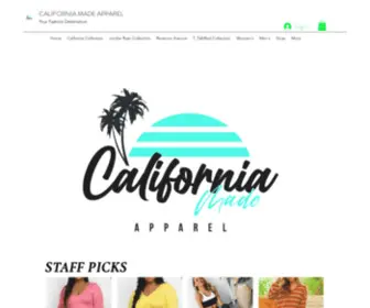 Calimadeapparel.com(Fashion For All California Made Apparel) Screenshot