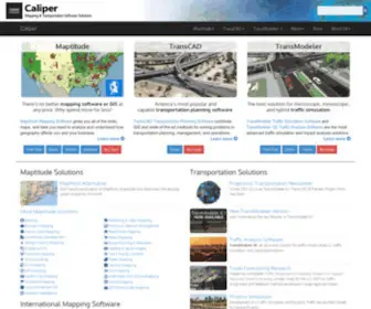 Caliper.com(Mapping Software) Screenshot