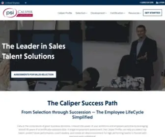 Calipercorp.com(Caliper Profile Employee Assessment for Hiring and Development) Screenshot