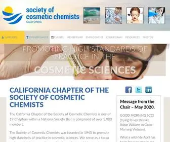 Caliscc.org(California Chapter of the Society of Cosmetic Chemists) Screenshot