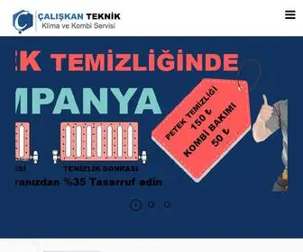 Caliskanteknikservis.com(Kombi ve Klima Servisi ve Petek Temizliği) Screenshot