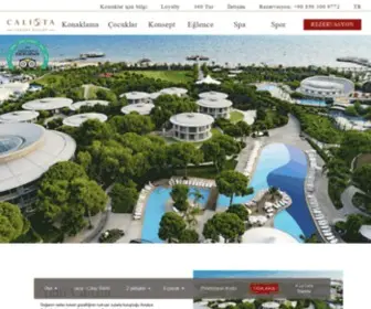 Calista.com.tr(Calista Luxury Resort Hotel) Screenshot