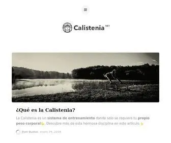 Calistenia.net(Blog Calistenia) Screenshot