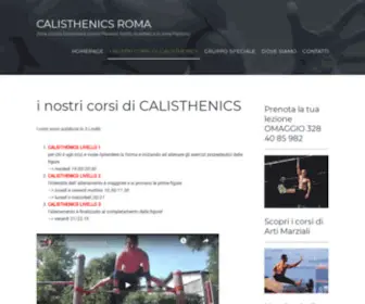 Calisthenicsroma.it(Corsi di Calisthenics a Roma in palestra) Screenshot