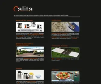 Calita.fr(Calita, le spécialiste des supports de communication liés à l'art de la table) Screenshot