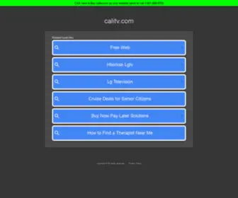 Calitv.com(Calitv) Screenshot