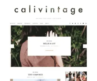 Calivintage.com(A vintage fashion and street style blog in oakland and san francisco california) Screenshot