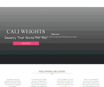 Caliweights.com(Fashionable Weighted Bracelets That Let You Tone On The Go) Screenshot