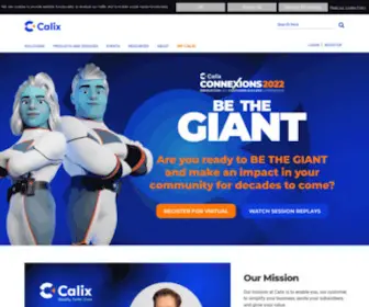Calix.com(Calix Inc) Screenshot