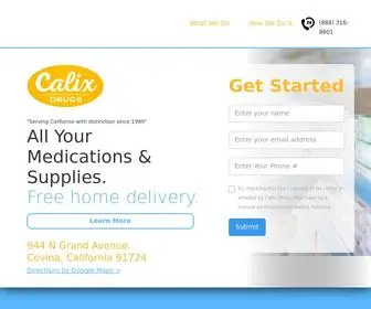 CalixDrugs.com(Free Home Delivery) Screenshot