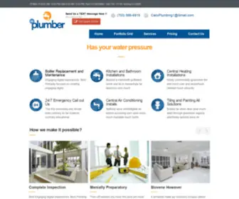 Calixplumbing.com(A professional plumber will do the service the real way) Screenshot