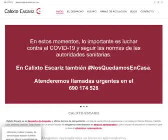 Calixtoescariz.com(Calixto Escariz) Screenshot