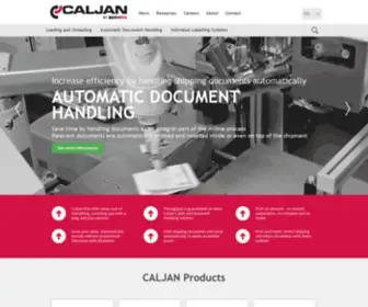 Caljan.com(Logistics Automation Technology) Screenshot