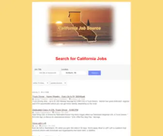 Caljobsource.com(California Job Source @ Jobs in California) Screenshot