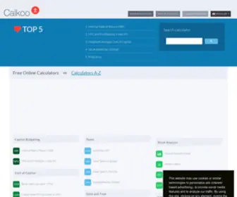 Calkoo.com(Free Online Calculators) Screenshot