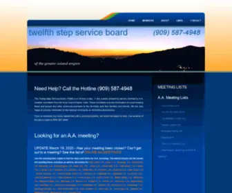 Callaa.org(AA Meetings in the Greater Inland Empire) Screenshot