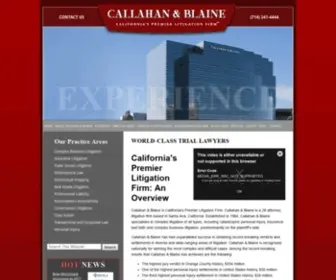 Callahan-Law.com(Callahan & Blaine) Screenshot