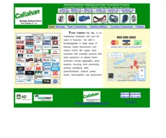 Callahanbearing.com(Frank Callahan Co) Screenshot