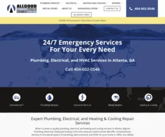 Callallgood.com(HVAC Company Atlanta GA) Screenshot