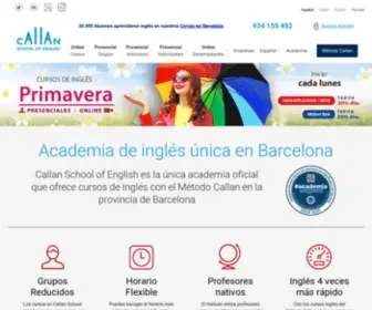 Callanschool.info(Academia Inglés Barcelona) Screenshot