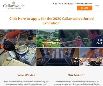 Callanwolde.org(Callanwolde Fine Arts Center) Screenshot