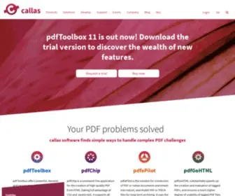 Callassoftware.com(Callas software) Screenshot