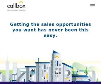 Callboxinc.com(Outsourced B2B Sales) Screenshot
