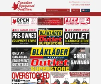 Callceo.com(Canadian Equipment Outfitters) Screenshot